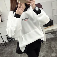 hoodie 2019 korean version of the tide loose womens hooded pullover plus velvet thick hooded clothes
