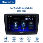 Автомобильный мультимедийный плеер Dasaita, сенсорный экран 10,2 дюйма, 1 Din, Android 2008, радио для Skoda Superb 2009, 2010, 2011, 2012, 2013, 2014, GPS-навигация