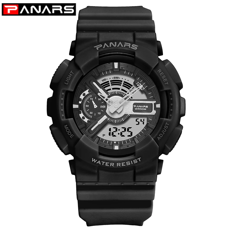 Часы PANARS Мужские Цифровые Спортивные стильные ударопрочные с большим
