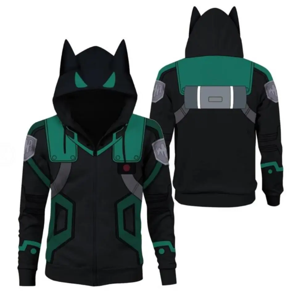 

Hero Academy 3D Digital Printed Hoodie With Ears Christmas Sweaters