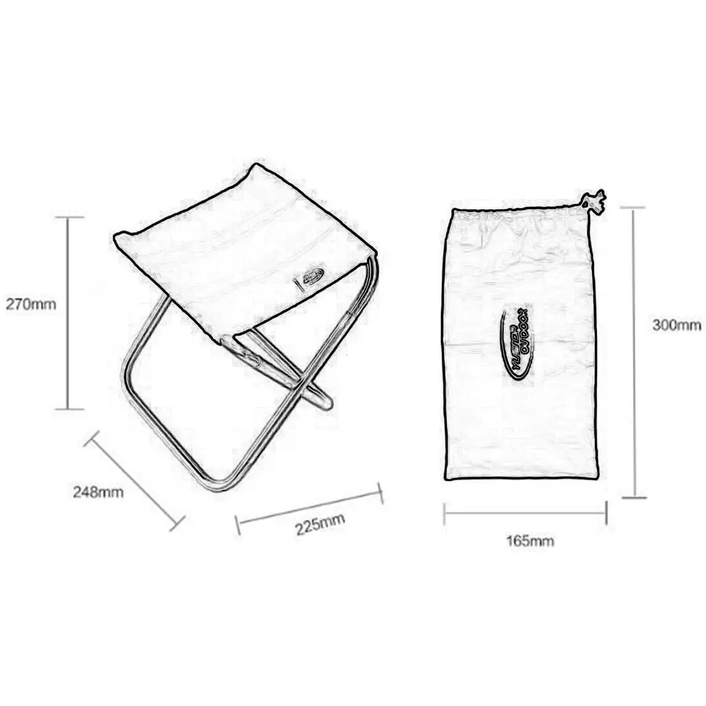 

Quality Outdoor Foldable Fishing Chair Ultra Light Weight Portable Folding Camping Aluminum Alloy Picnic Fishing Chair with Bag