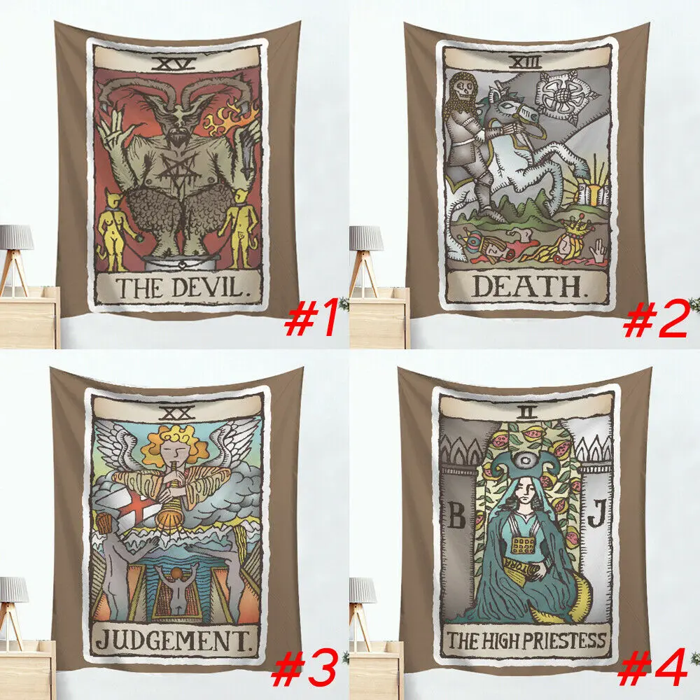 Гобелен Таро для влюбленных готический настенный гобелен мандалы домашнего