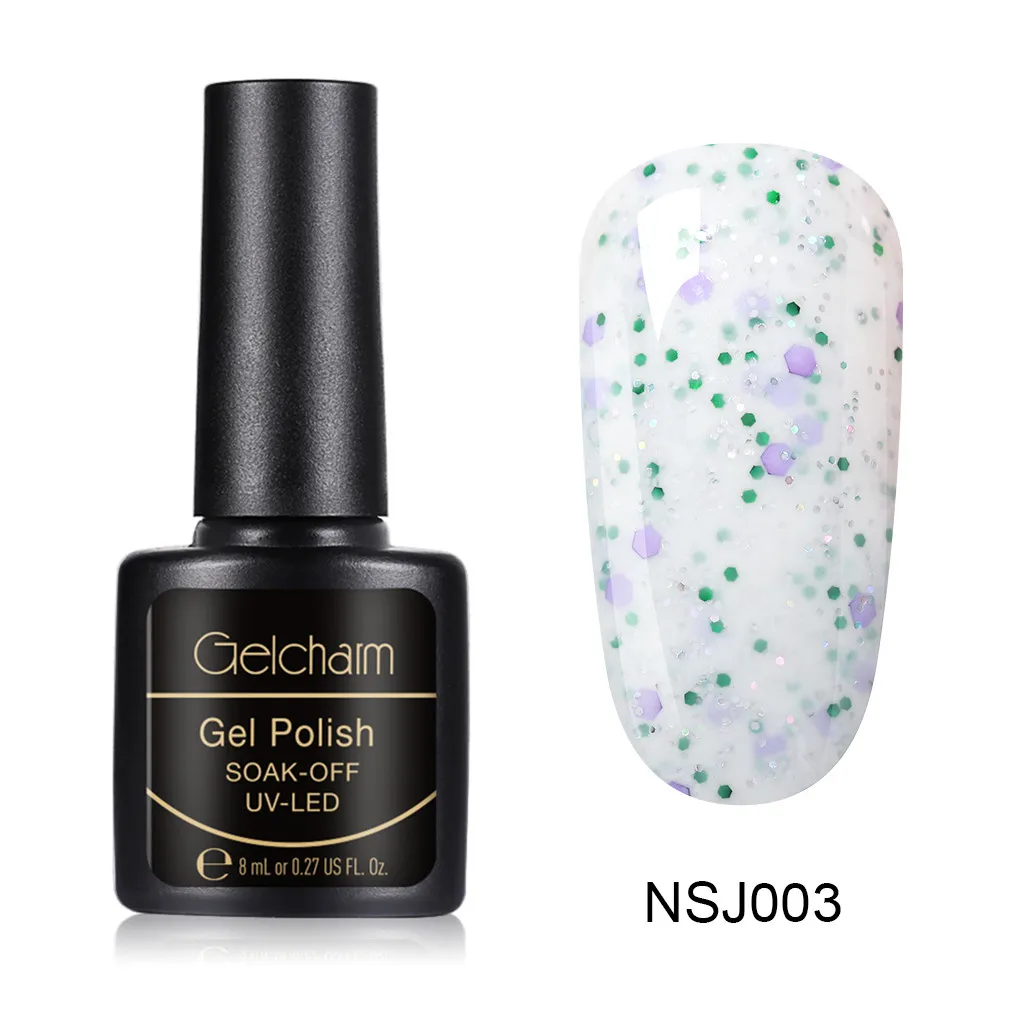 Gelcharm 8 мл сыр конфеты УФ-гель для ногтей используется с молочного цвета гель лак Полупостоянный все для маникюра дизайн ногтей гель - Цвет: 03