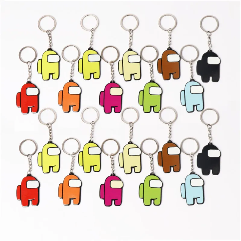 

Hot Games Among Us Keychain Among Us Game Bag Keychain Pendant Decoration Pendant Accessories Car Keys Keychain