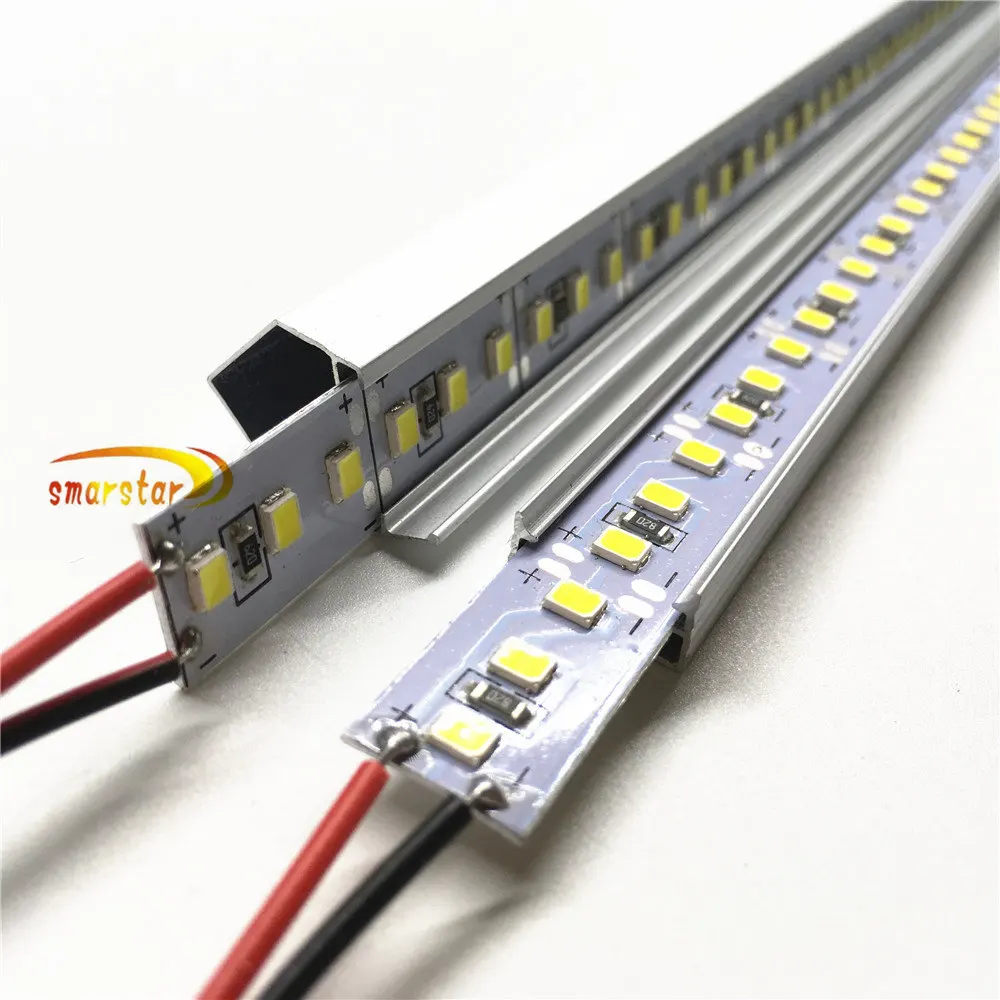 

Smarstar 50cm 2835 Led Bar Lights U/V Aluminum Groove Channel End Cap DC 12V 0.5m 19.7inches 12W Hard Strip LED Lighting Lamp