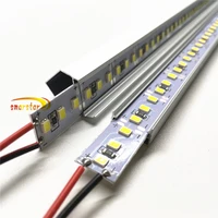 smarstar 50cm 2835 led bar lights uv aluminum groove channel end cap dc 12v 0 5m 19 7inches 12w hard strip led lighting lamp