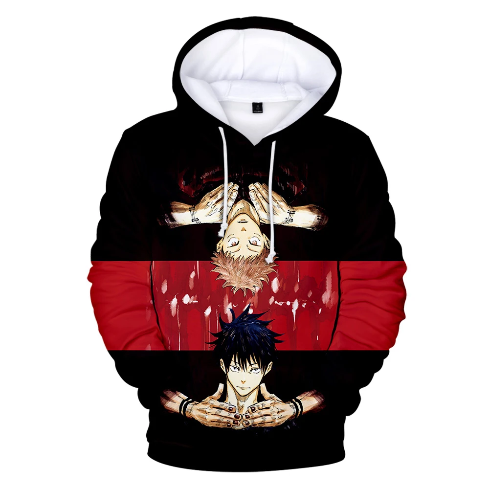 

Spring and Autumn Anime Hoodie Jujutsu Kaisen Sweatshirt Men's Women's Fashion Super Dalian Hat Harajuku Hip Hop Jacket Clothes