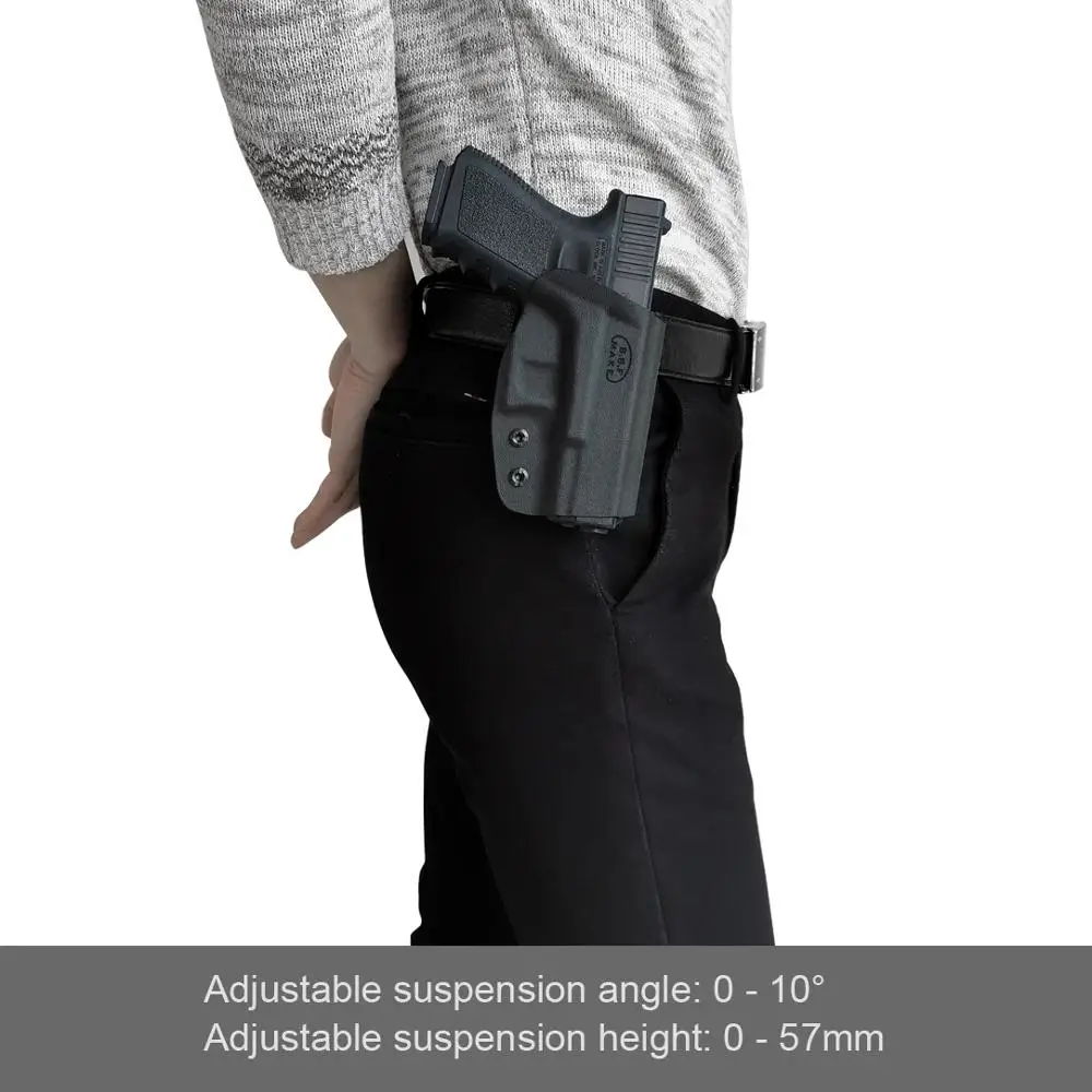 

PoLe.Craft OWB KYDEX Holster Fits: Glock 19 19x 23 32 17 22 3125 26 27 33 30s Gun Holster Belt Outside Carry Pistol Case Pouch