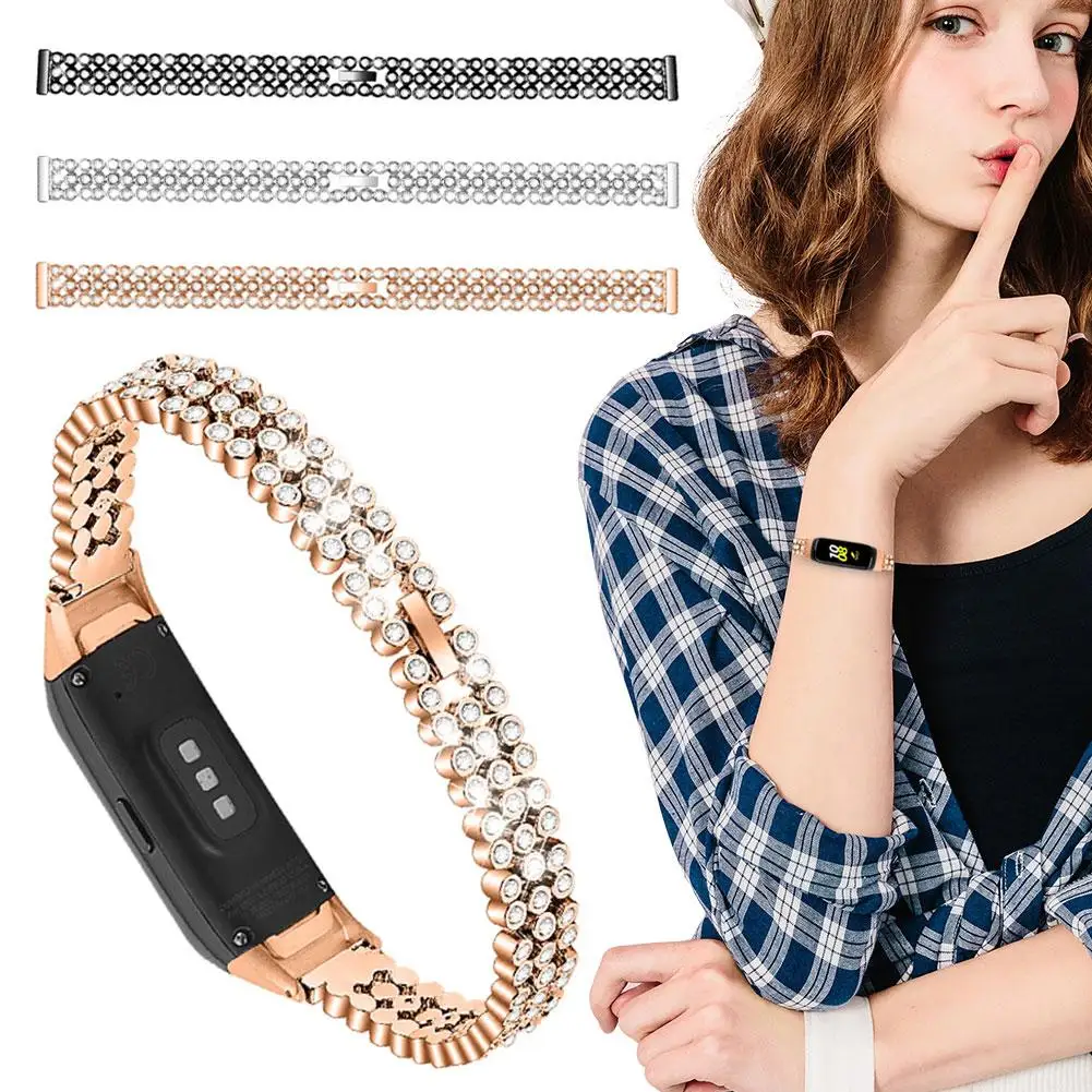 Роскошные часы из нержавеющей стали со стразами ремешок Блестящий Алмазный