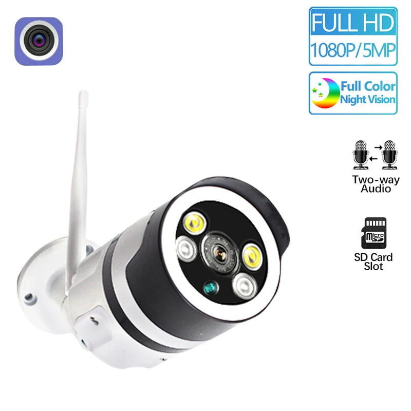 H.265 HD 5MP WI-FI Беспроводной IP Камера 1080P CCTV Wi-Fi открытый стандарт Onvif сигнализации