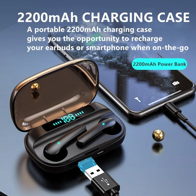NEW Wireless Headphones Bluetooth Earphone Headset 9D Stero HiFi earbuds Sport running With super bass mic Loud HD Call | Электроника