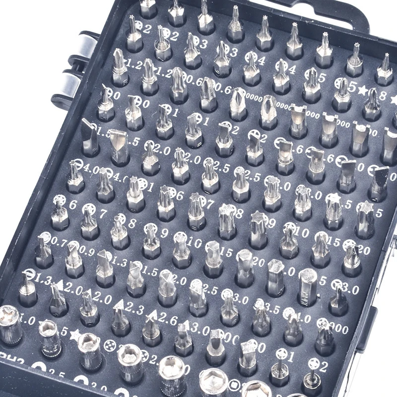 

115 Pcs Magnetic Screwdrivers Set Repair Tools for Computer PC Phone Multi-function Stainless Steel Screwdrivers Repair Tool Kit