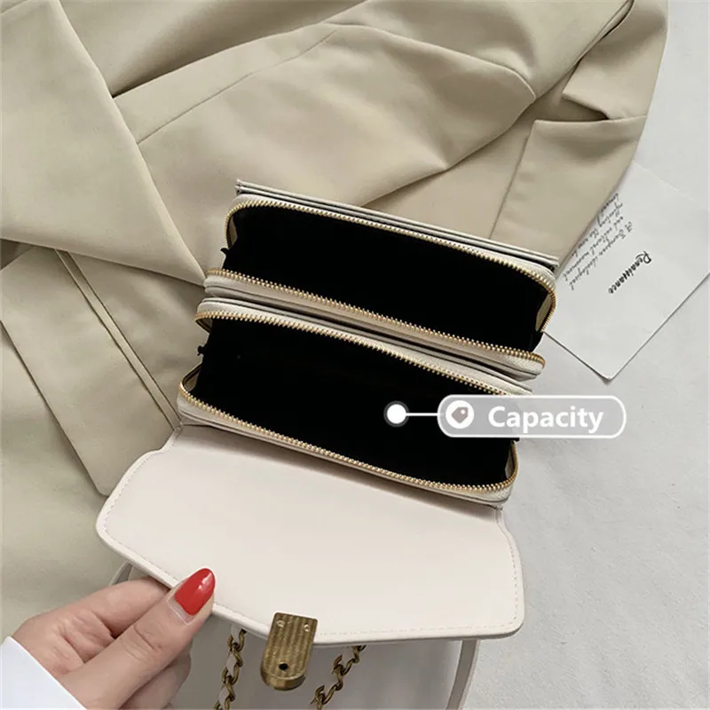 

TOYOOSKY Women Handbags Famous Brand Women Messenger Bag Chains PU Leather Shoulder Bag Fashion Small Flap Bags bolsos mujer