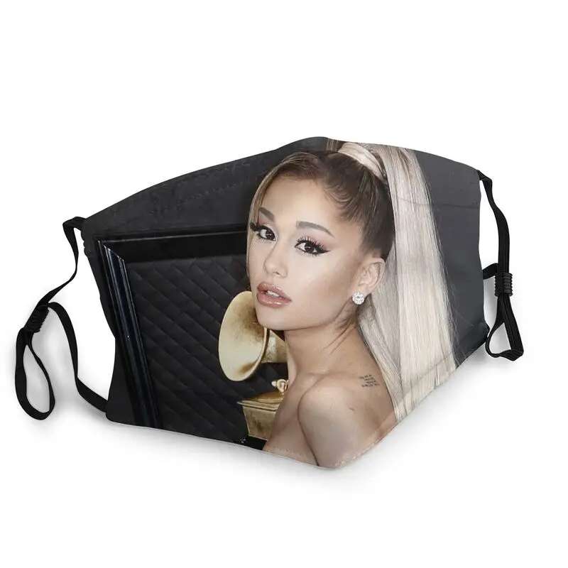 

Маска Ariana Grande американская певица, моющаяся унисекс маска для лица для взрослых, маска для защиты от пыли, респиратор, маска для рта
