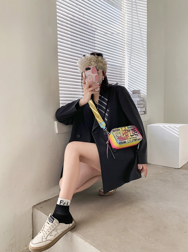 Маленькие дамские сумочки через плечо из искусственной кожи для женщин лето 2022