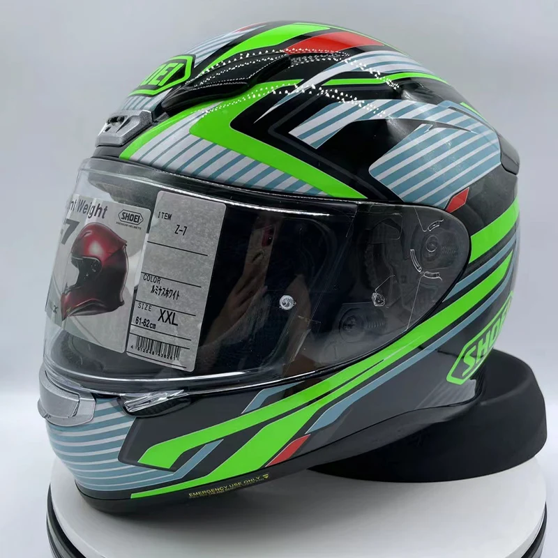 

Full Face Motorcycle Helmet Z7 Ka-wa Green Helmet Riding Motocross Racing Motobike Helmet