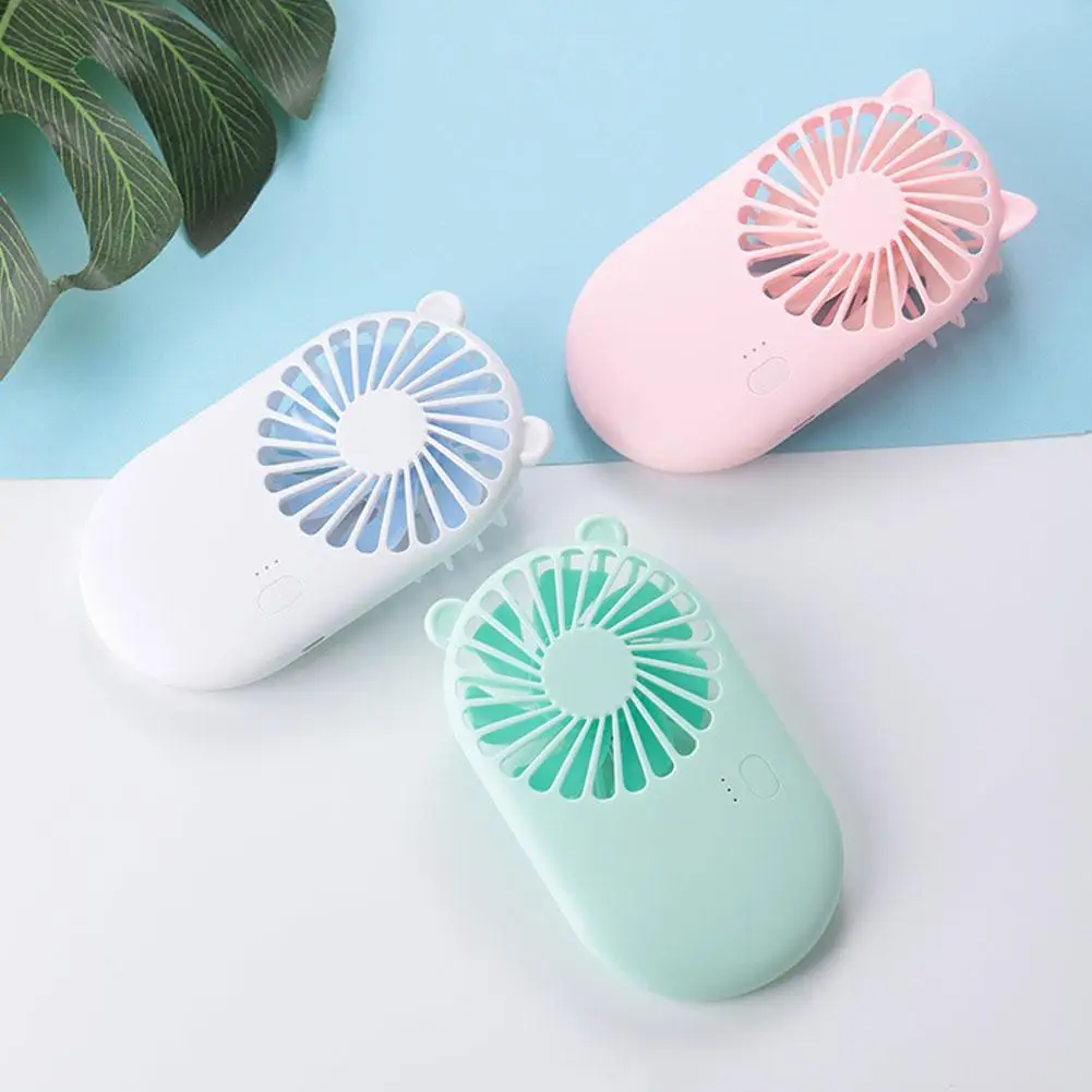 

Mini USB Desktop Fan Portable 3 Mode Adjustable SummerCooling Traveling Fan Fans Household Handheld Chargeable Office K1W4