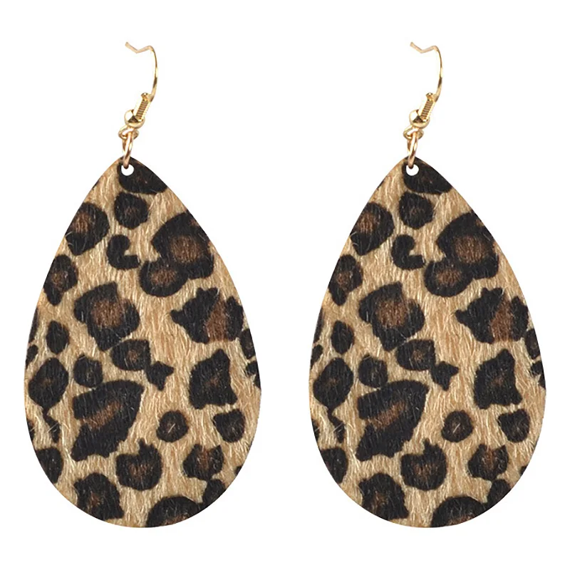 6 шт. леопардовые серьги ювелирный набор леопардовой расцветки для женщин