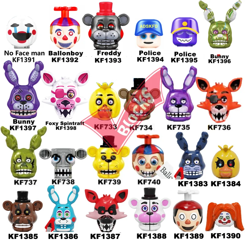 Мини-конструктор пять ночей Atfreddy KF6122 FNAF кошмарный кекс розовый Фокси спинтрафт