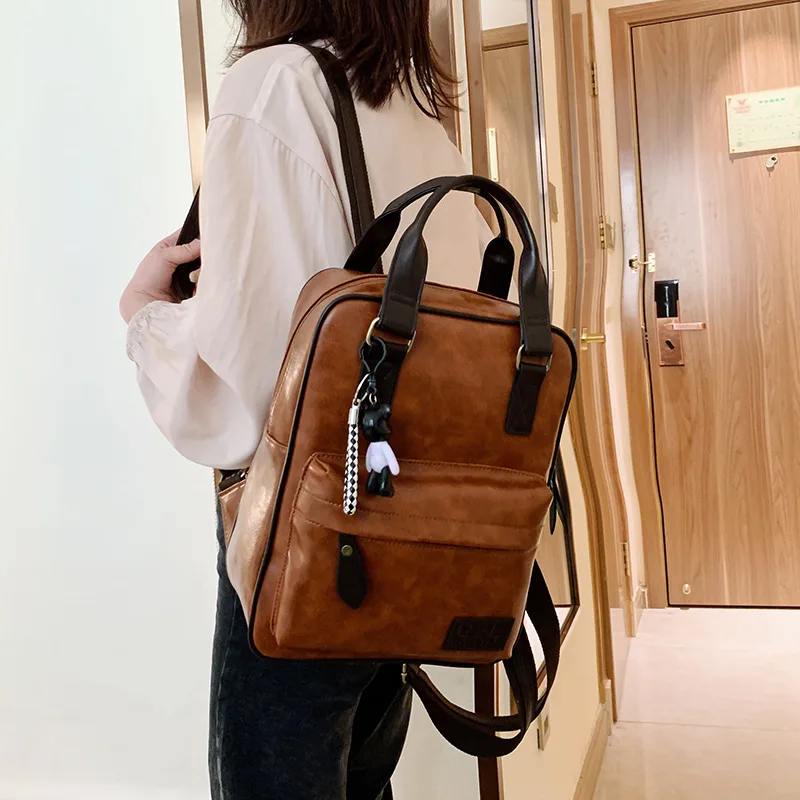 Женский рюкзак женские модные школьные рюкзаки из искусственной кожи для