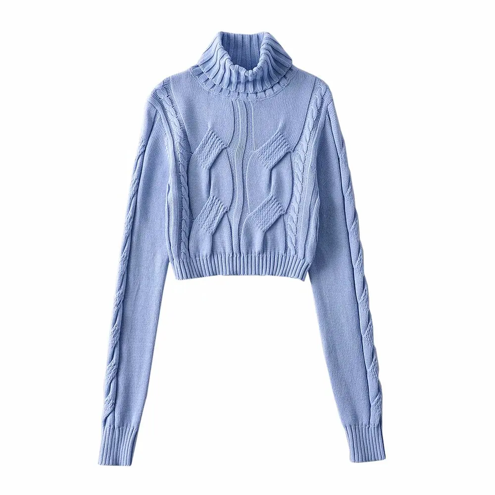 

Korean fashion women sweater top vintage oversized sweater long sleeve knitted sweater top streetwear blue pullover elegant tops