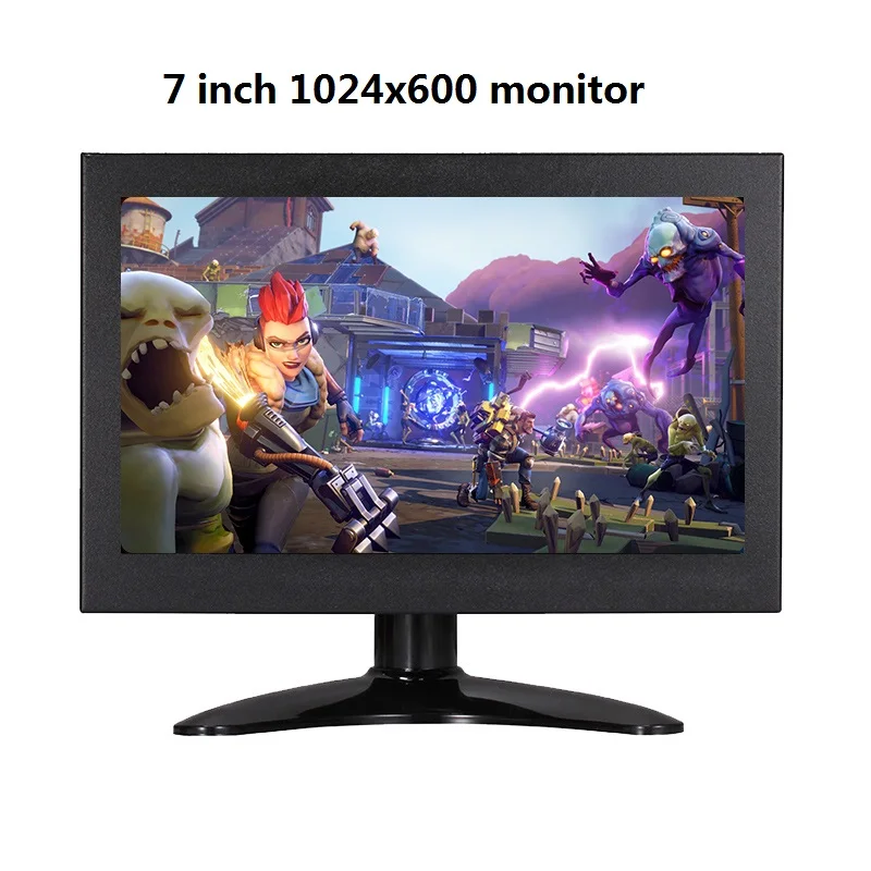 1024x600 7 дюймов ЖК-дисплей Full HD 1024x600 Портативный Дисплей для PS3/xbox ПК Камера видоискатели AV Вход/VGA/HDMI/BNC черный металлический монитор в корпусе - Цвет: 1024x600