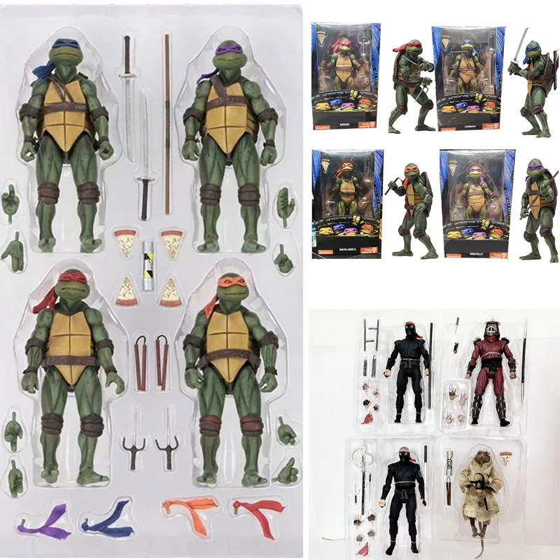 

Фигурка NECA из фильма «Рафаэль», экшн-фигурка Леонардо, Микеланджело, Донателло, измельчитель, черепаха, классическая фильм 2010