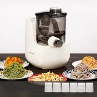 220v household electric noodles maker automatic multifunctional dough pressing noodle maker with 6 noodles cutter head
