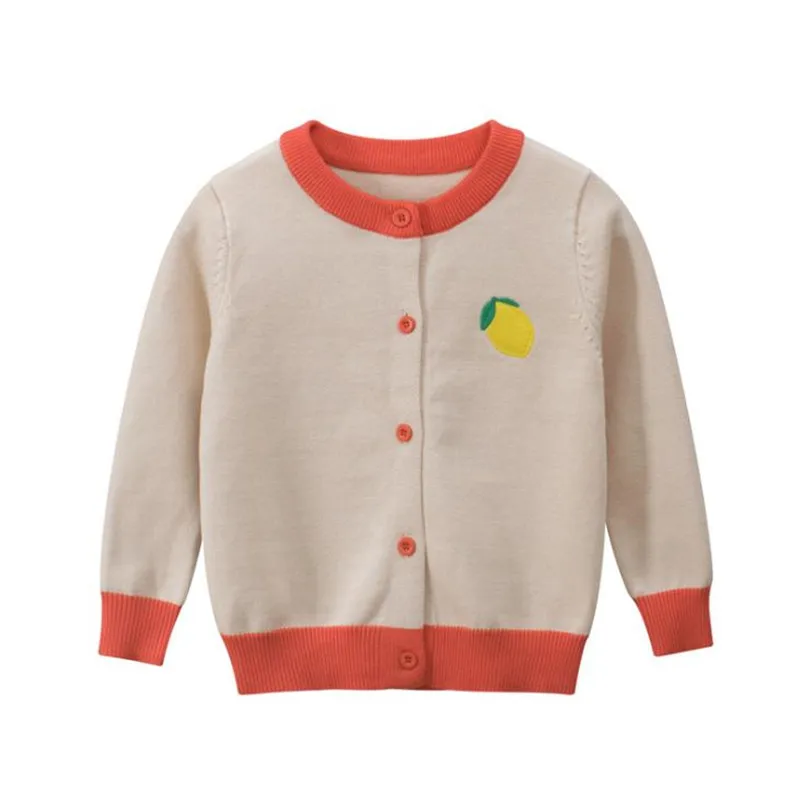 

DFXD 2021 весенний Корейский детский вязаный кардиган для девочек свитеры куртка 100% хлопок мягкий свитер Топы наряд детская трикотажная одежда...