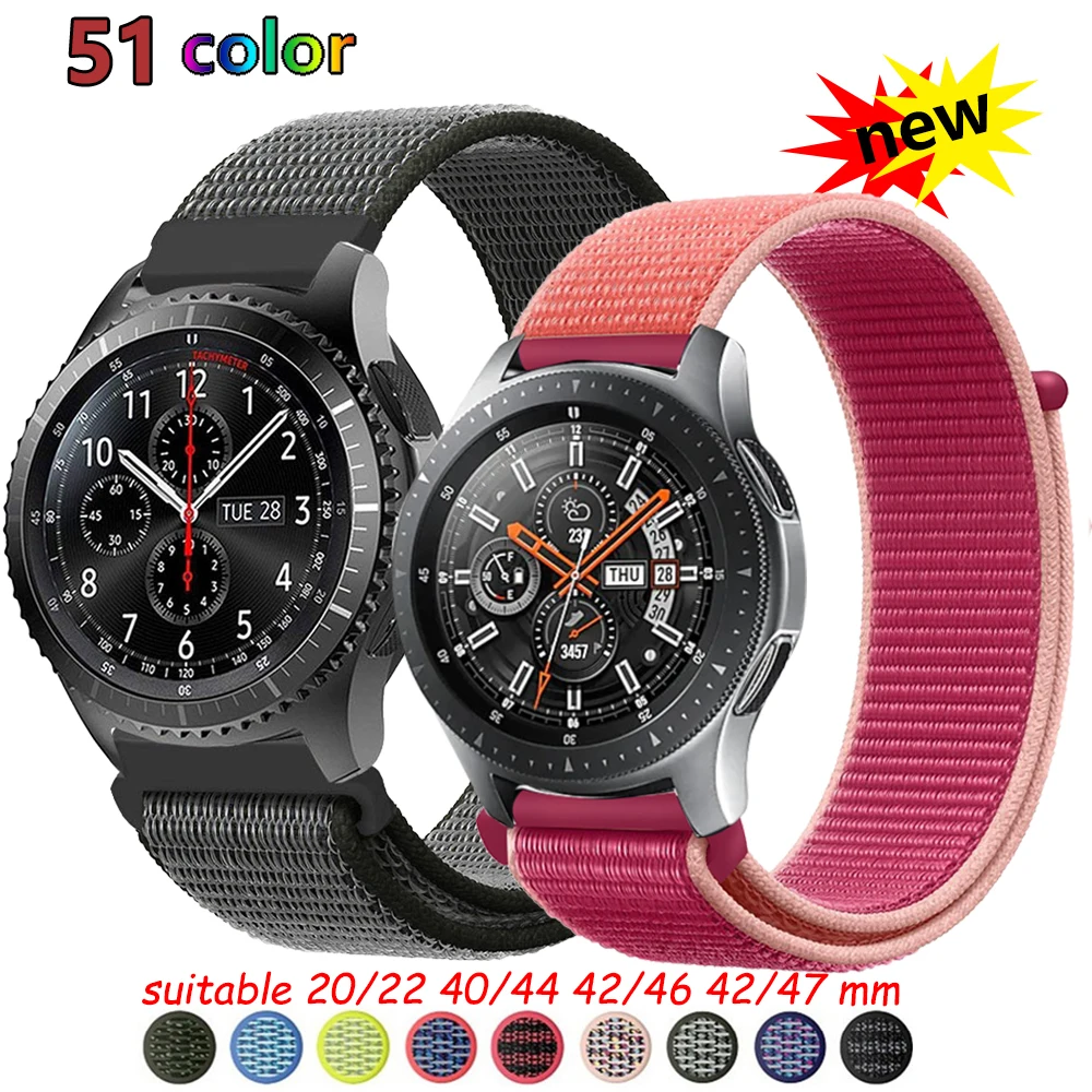 22 мм ремешок для часов Galaxy watch 46 мм 42 мм samsung gear s3 Frontier active 2 correa браслет huawei часы gt ремешок Amazfit bip20