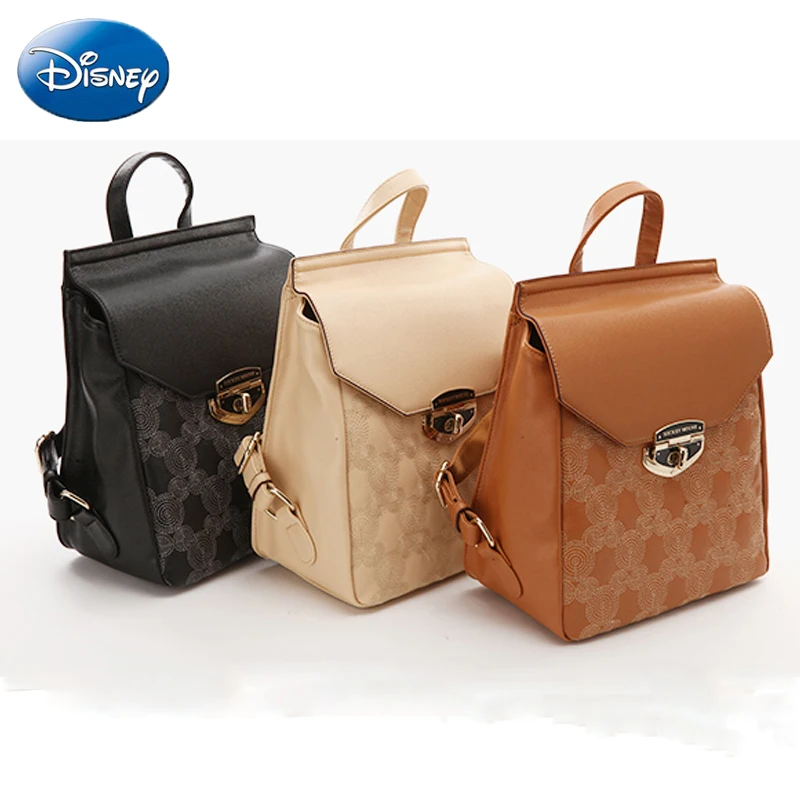 Disney Модный женский рюкзак из мягкой искусственной кожи с Микки Маусом милым
