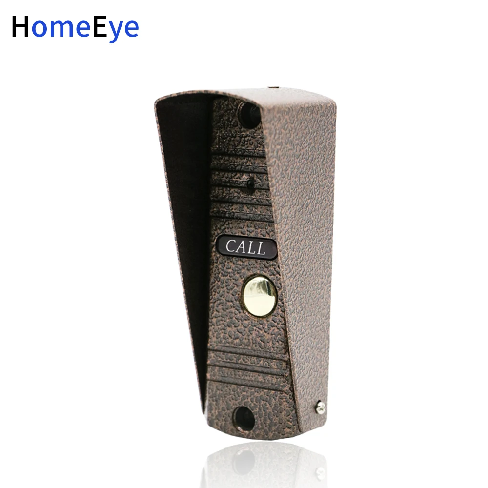 Домофон HomeEye с панелью вызова на улице, камерой 1200TVL и ночным видением IR для обеспечения безопасности в квартире.