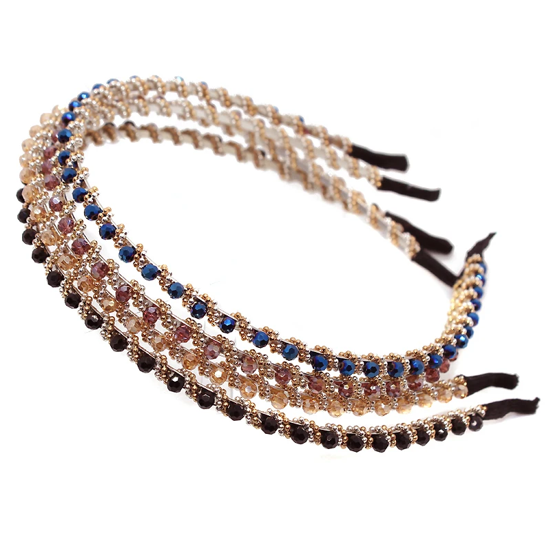 Для женщин для девушек и выполнено из Синий Хрустальная лента волос Элегантные