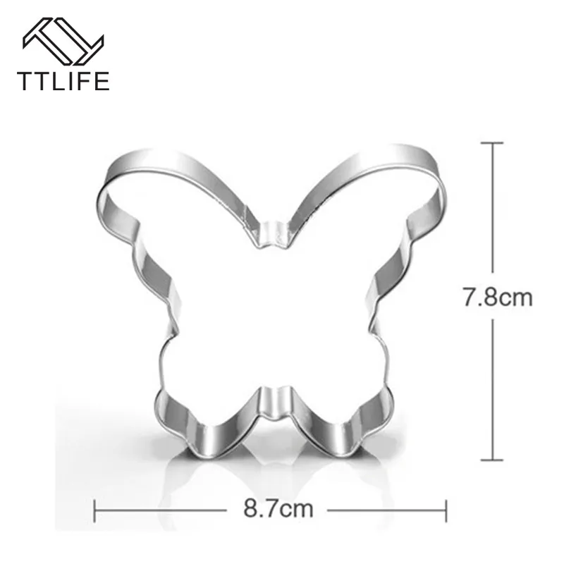 TTLIFE Бабочка Насекомое животное печенье резаки из нержавеющей стали выпечка