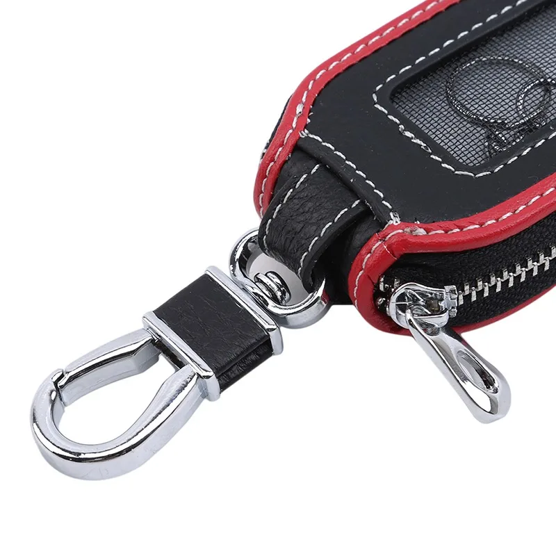 

Leather Car Automobie Key Wallets Men/Women Housekeeper Keys Zipper Keychain Case Bags Pouch Organizer Holder