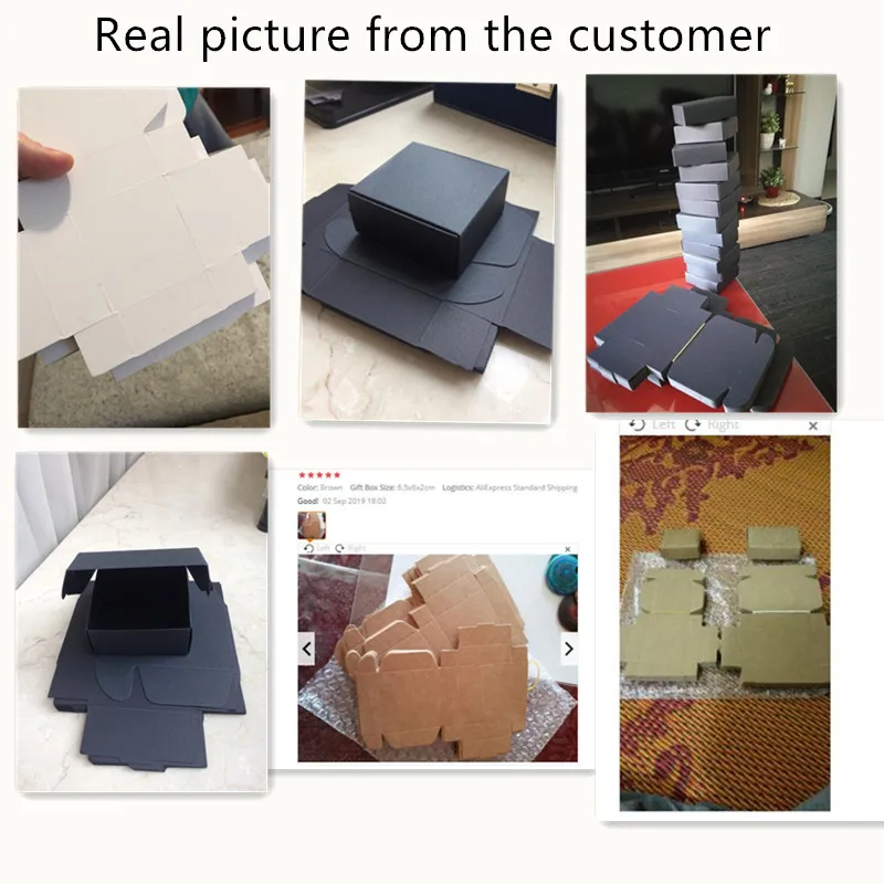 

54 sizes Black white Kraft paper gift packaging box carton cardboard box soap Jewelry Candy package packing paper box small