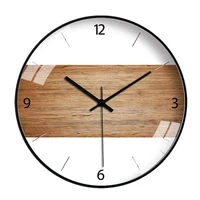 nordic wall clock art vintage simple creative silent round bedroom decoration wall clock art home living room decoration mm60wc