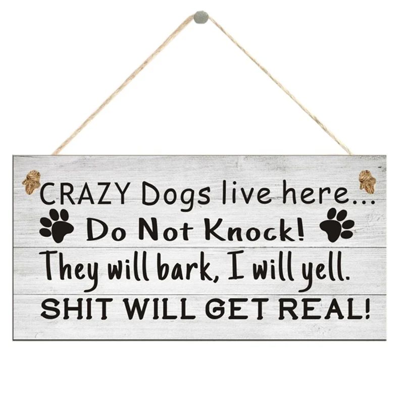 

Dog Plaque Wooden Pet Tag Dog Accessories Lovely Friendship Animal Sign Plaques Rustic Wall Decor Home Decoration