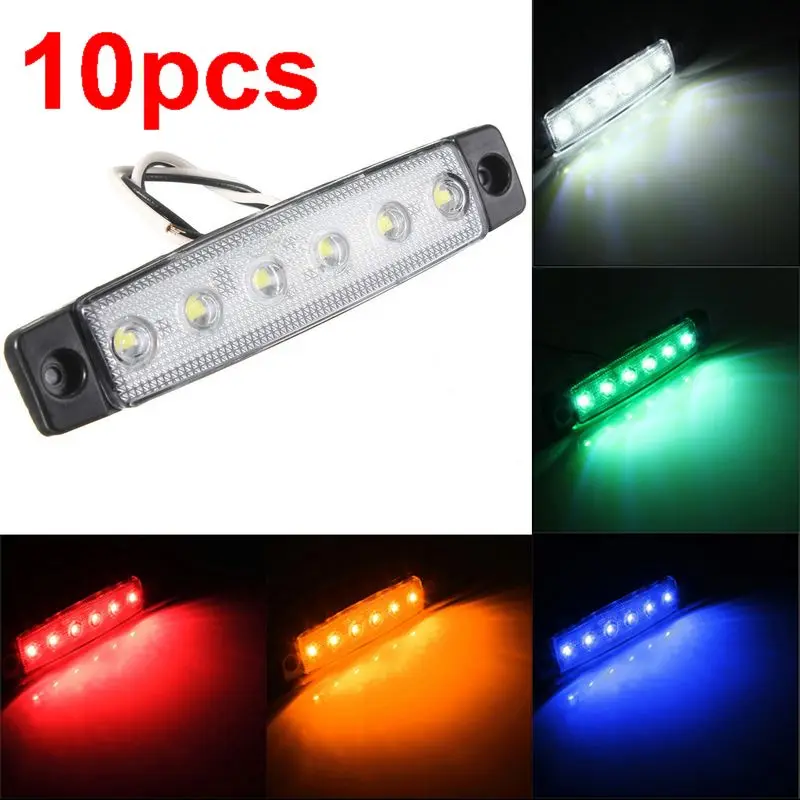 10 шт. 6 светодиодных габаритных фонарей 24 В 12 В|lamp 24v|6 led24v lamp |