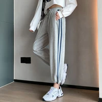 sportswear womens 2021 spring and autumn thin korean loose legged casual harem pants streetwear joggers sport college trend