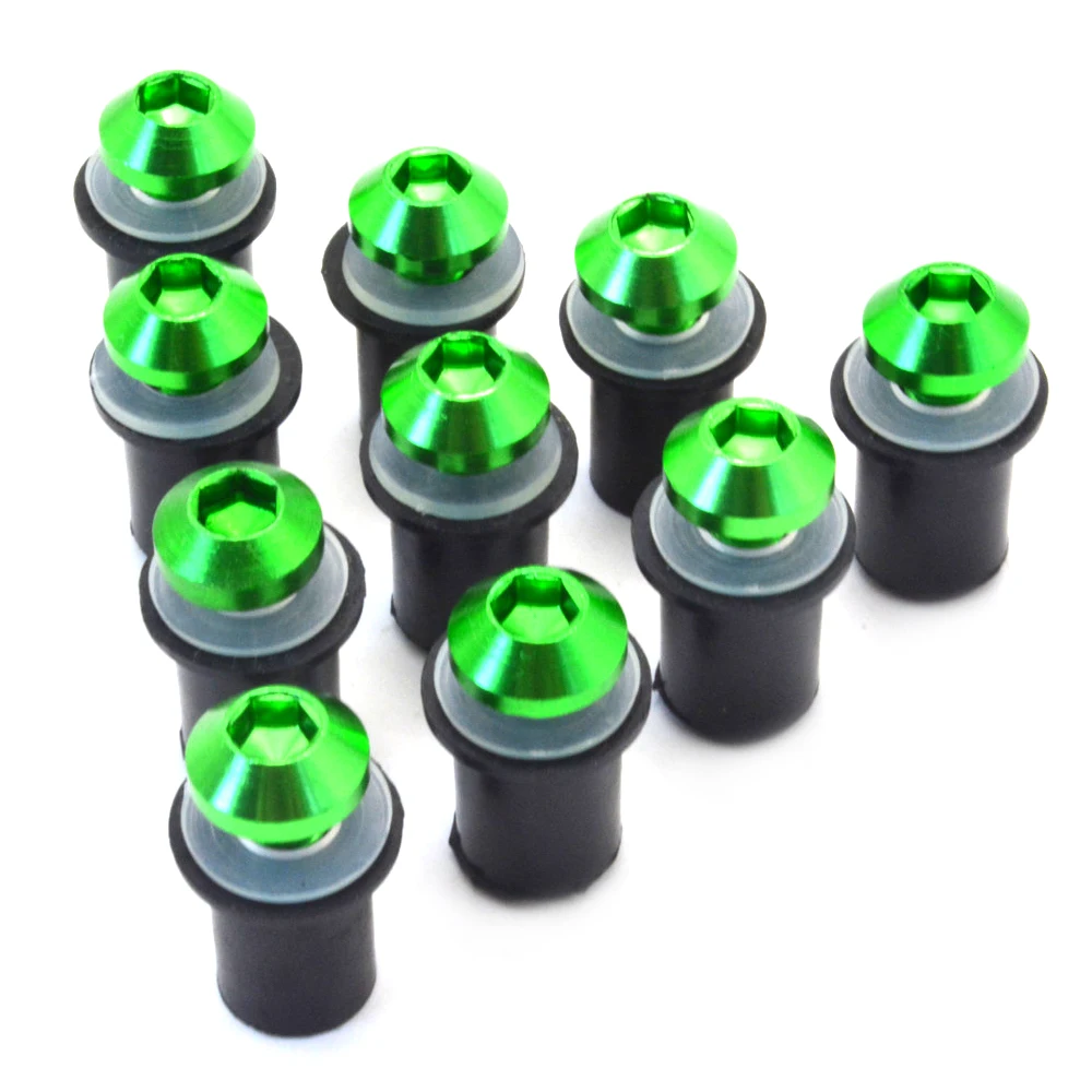 Винты для лобового стекла мотоцикла винты 5 мм Комплект алюминиевых винтов CNC