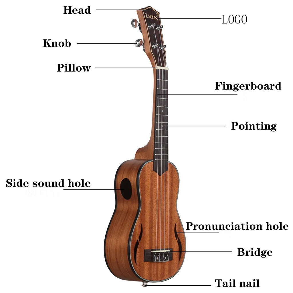 4 струнные гитары укулеле 21 дюймов грецкий орех дерево красное Обучающие
