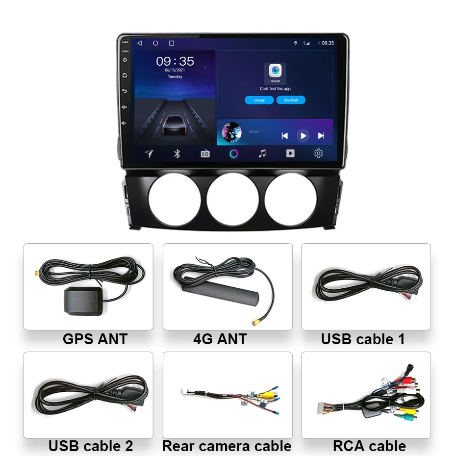 

Roadonline For Mazda MX-5 2009-2013 Car Multimedia Player Radio Coche Gps Navigation Android 10 Octa Core 6G 128G
