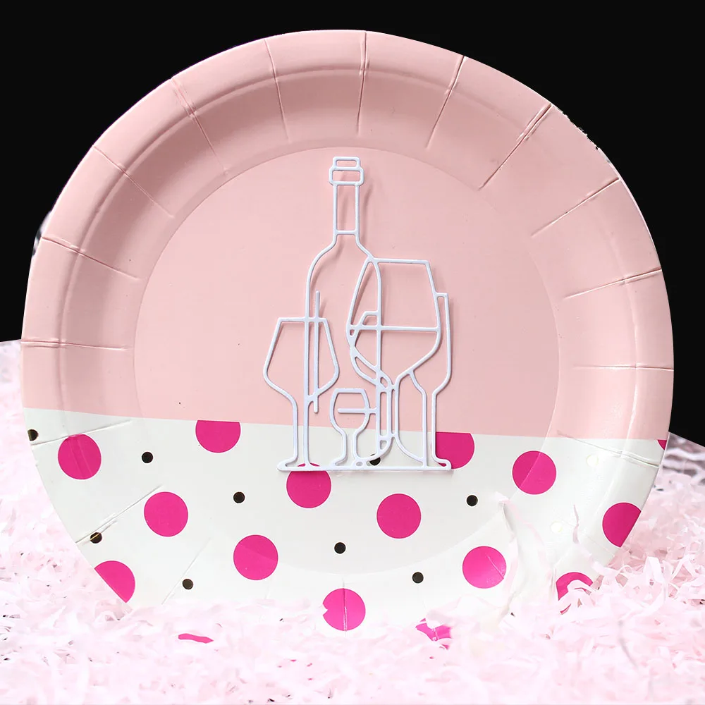 Металлические штампы для винных бутылок рукоделия Скрапбукинг изготовления