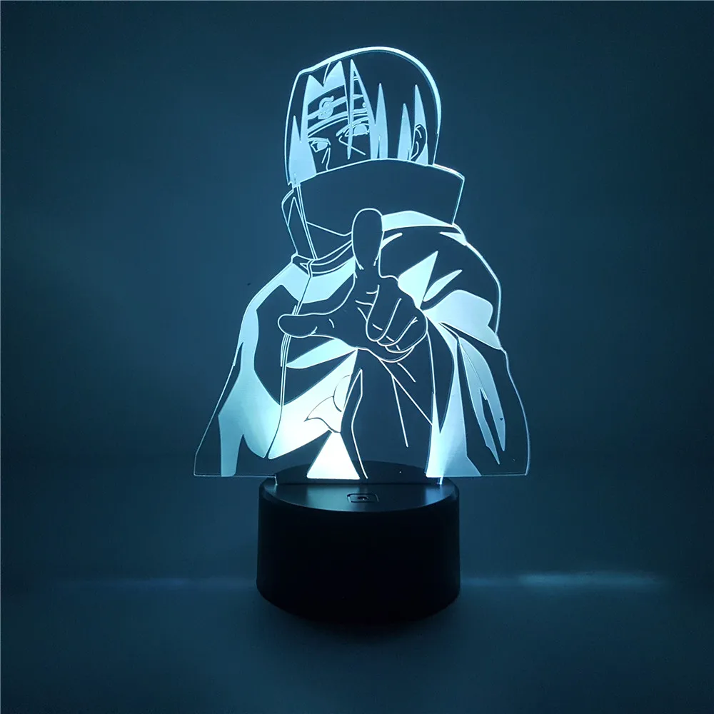 

Anime Figure Uchiha Itachi LED 3D Acrylic Night Light Naruto Shippuden Figuras Itachi PVC Action Figures Lamp Decor Gifts MY