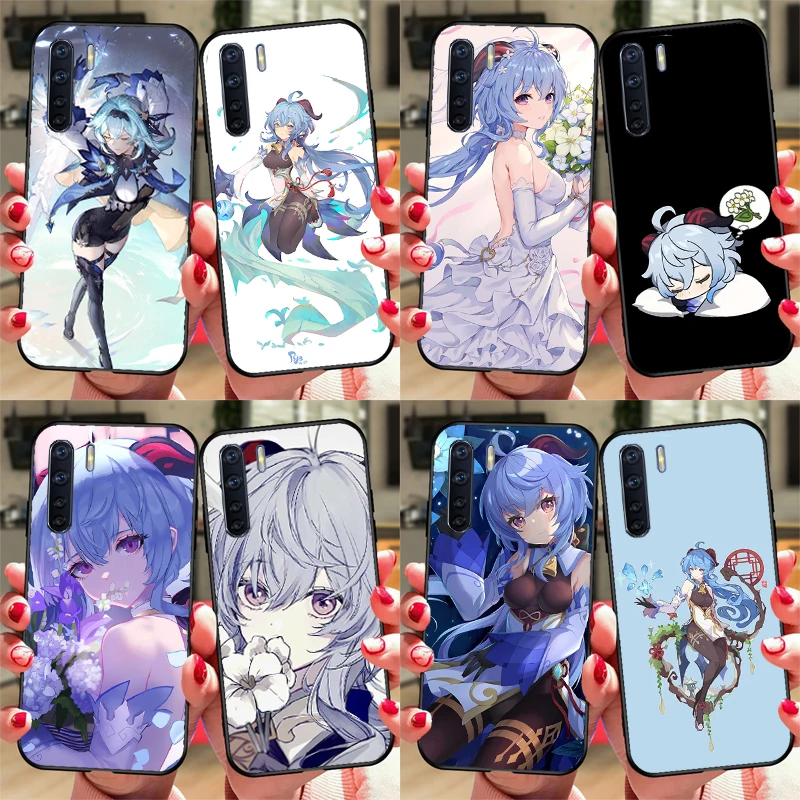 Игровой чехол Genshin Impact GanYu для OPPO A52 A72 A5 A9 A53 A53S 2020 A54 A74 A94 A3S A5S A83 A91 A1K A15, задняя крышка