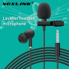 Микрофон VOXLINK lapela с металлическим правом, гарнитура с зажимом для мобильный телефон
