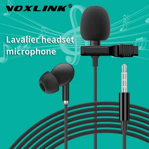 Микрофон VOXLINK lapela с металлическим правом, гарнитура с зажимом для мобильный телефон