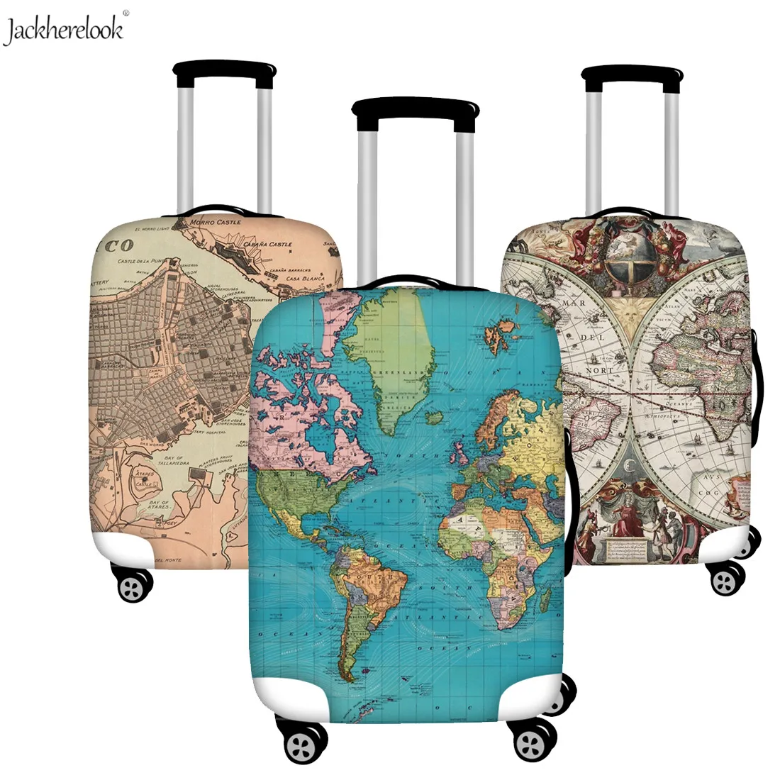Чехол Jackherelook с 3D рисунком карты мира дорожный защитный чехол для путешествий