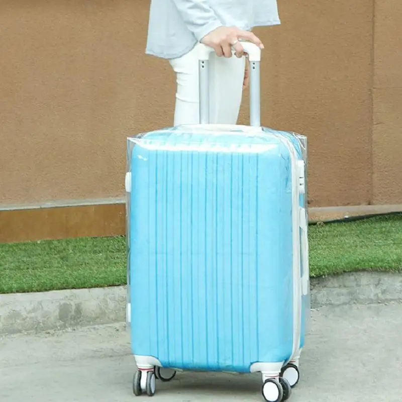 Прозрачный водонепроницаемый чехол для багажа 20/22/24/26/28 дюймов|Принадлежности